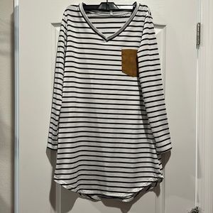 Long sleeve shirt dress